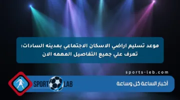 موعد تسليم أراضي الإسكان الاجتماعي بمدينة السادات: تعرف على جميع التفاصيل المهمة الآن
